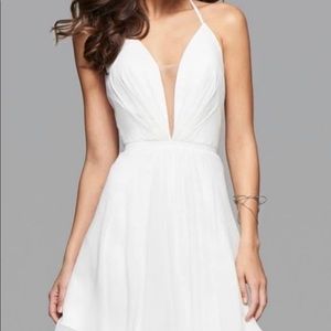 Faviana White Formal Dress